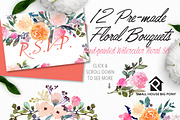 Corazon - Watercolor Floral Set, an Illustration by SmallHouseBigPony (Thumbnail 9 of 12)
