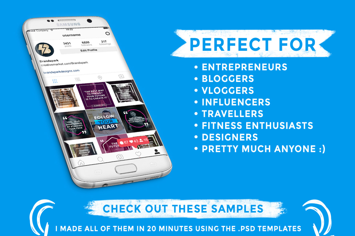 SALE! Quick & Easy Quote Templates, a Social Media Template by Brandspark (Photo 6 of 7)