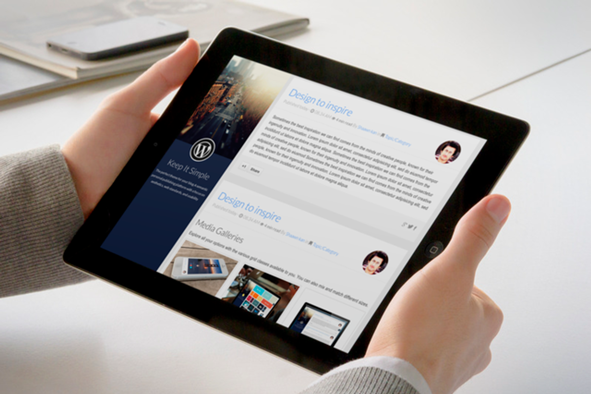 Keep It Simple Blog theme, a WordPress Template by uExel Web Design Shop (Photo 5 of 5)