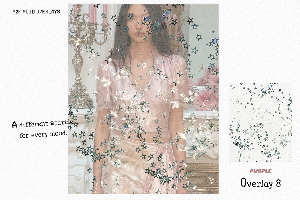 Glow On. Y2K Holographic Overlays, a Texture Graphic by Purple (Photo 2 of 16)
