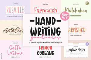 Handwriting Font Bundle