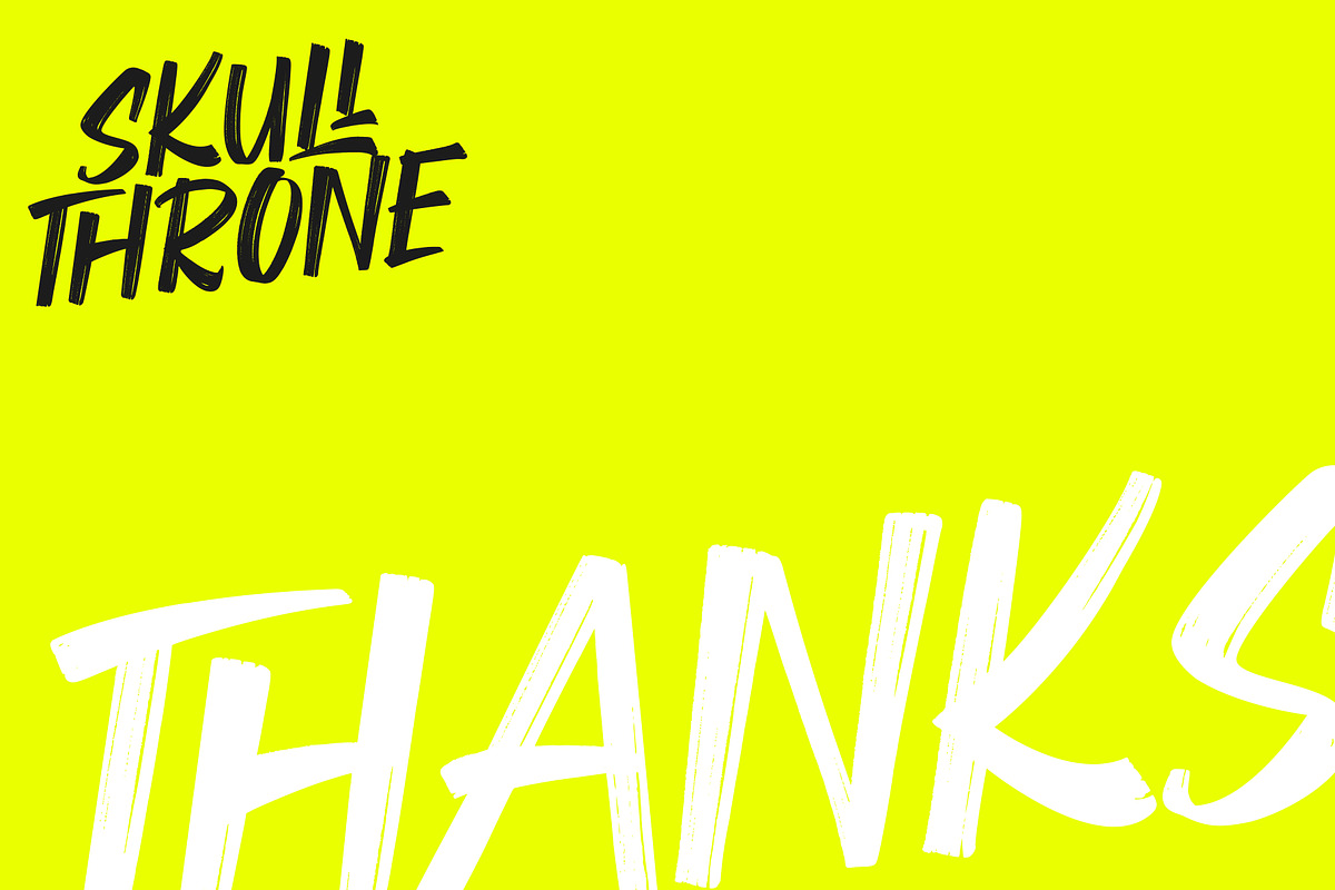 Skullthrone - Brush Font, a Handwritten Font by VASTARD STUDIO (Photo 10 of 10)