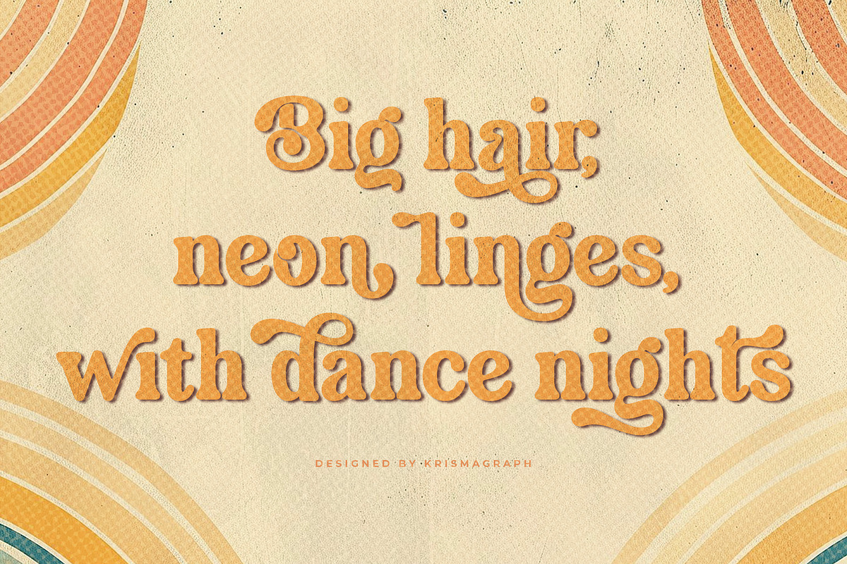 Velvet Mango – Retro Serif Font, a Serif Font by Krismagraph (Photo 4 of 12)