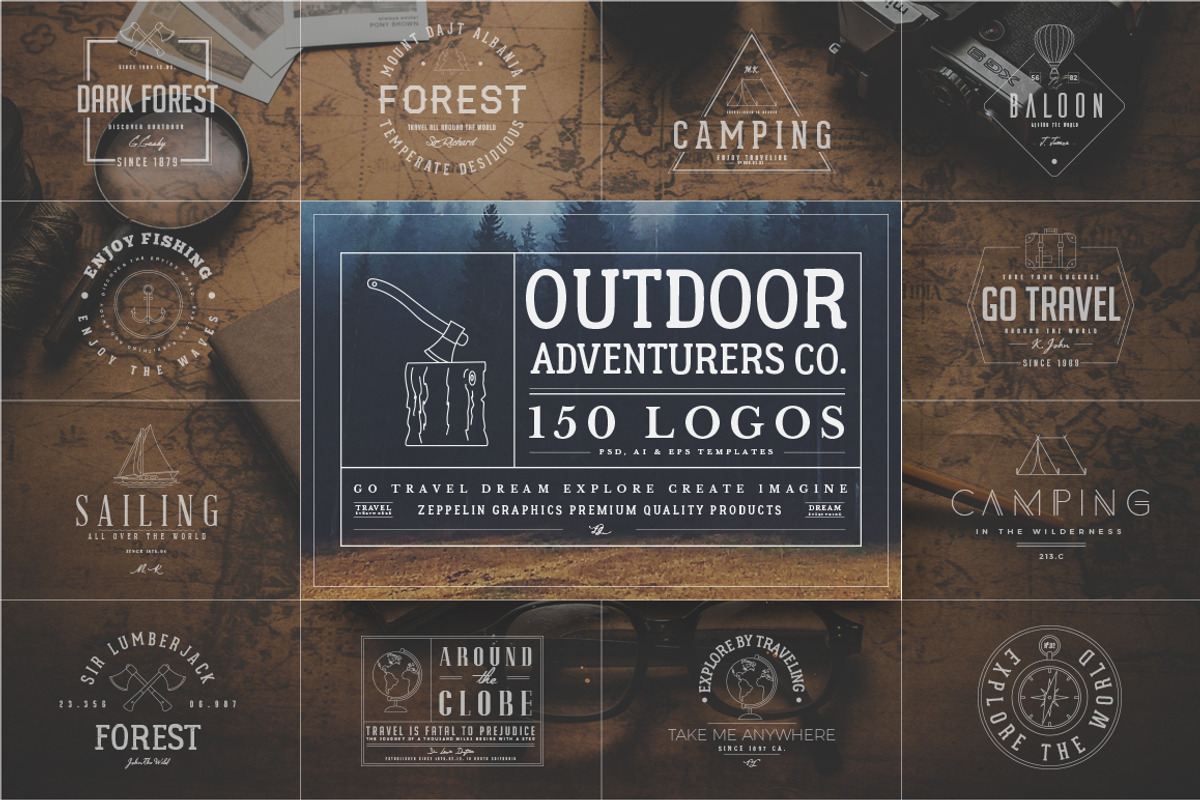 1500 Logos Bundle Collection, a Branding & Logo Template by Graphicdome (Photo 16 of 185)