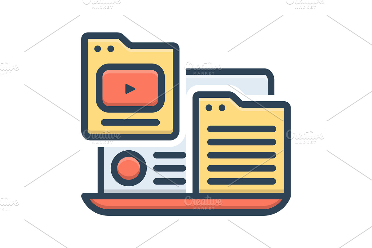 Affiliate software color icon, a Duotone Icon by Creative priyanka