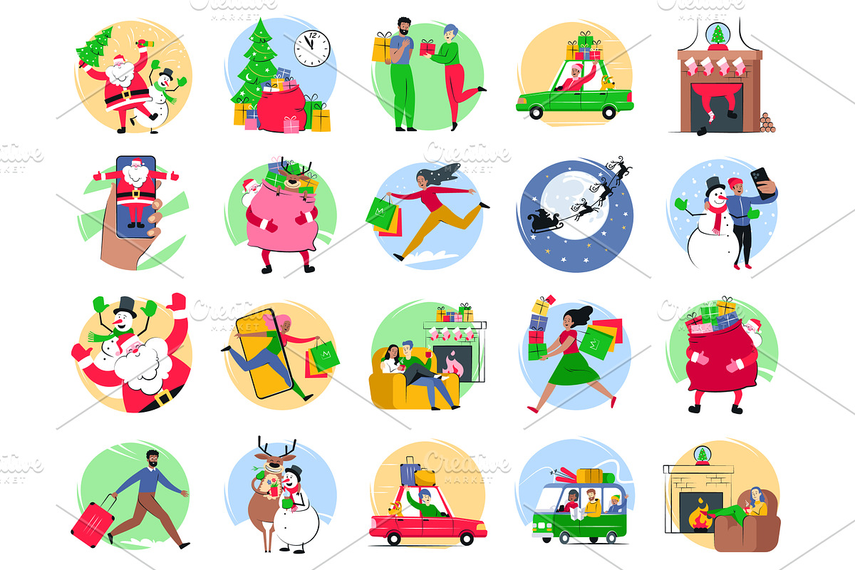 Christmas Holiday Illustrations, a Person Illustration by Kalash (Photo 2 of 3)