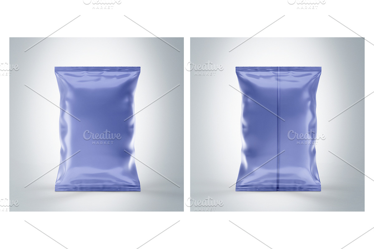 Clear Plastic Bag With Chips Mockup, a Packaging Mockup by Moonlight Creative (Photo 4 of 6)