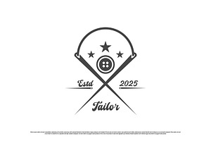 Tailor Label Logo Design Icon, a Branding & Logo Template by Morvana Crew