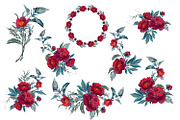 Vector Flower Bundle, a Decorative Illustration by Vasmila (Thumbnail 13 of 20)