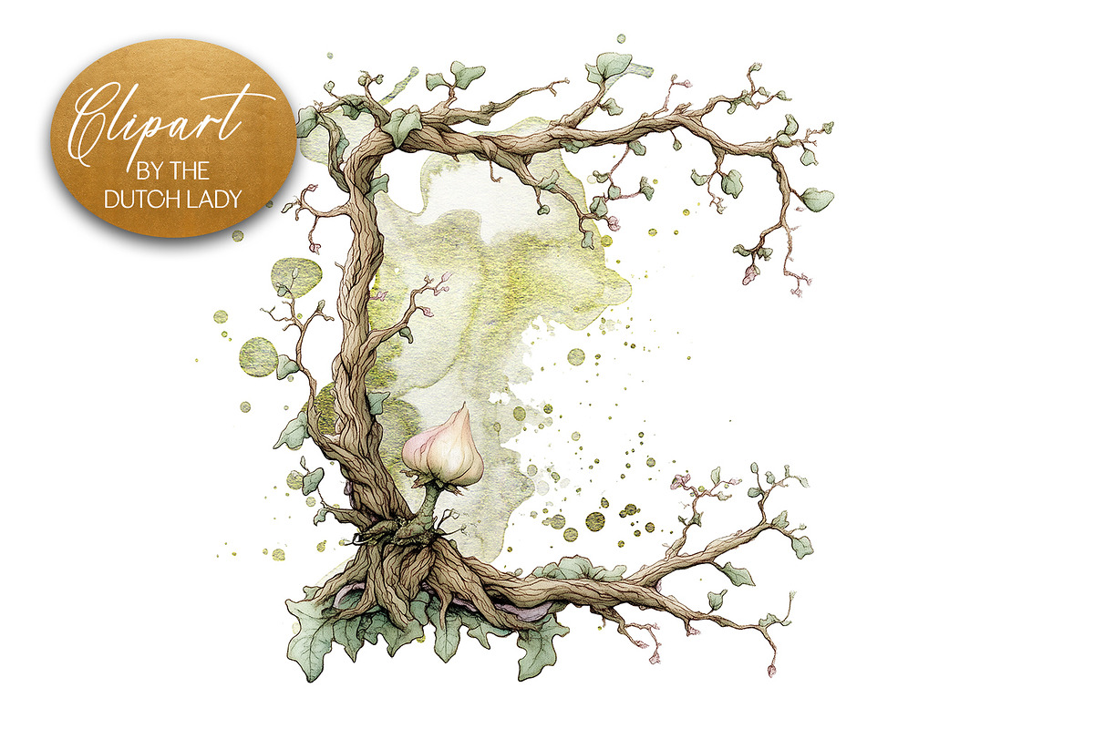 Botanical Creatures Clipart Set, a Decorative Illustration by The Dutch Lady Designs (Photo 4 of 7)