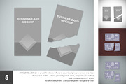 Business Card Mockup Set - 5 PSD, a Print Template by mockupgeek (Thumbnail 6 of 6)