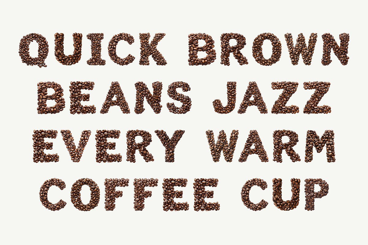Coffee Beans, a Symbol Font by Loudoun Design Co. (Photo 4 of 6)