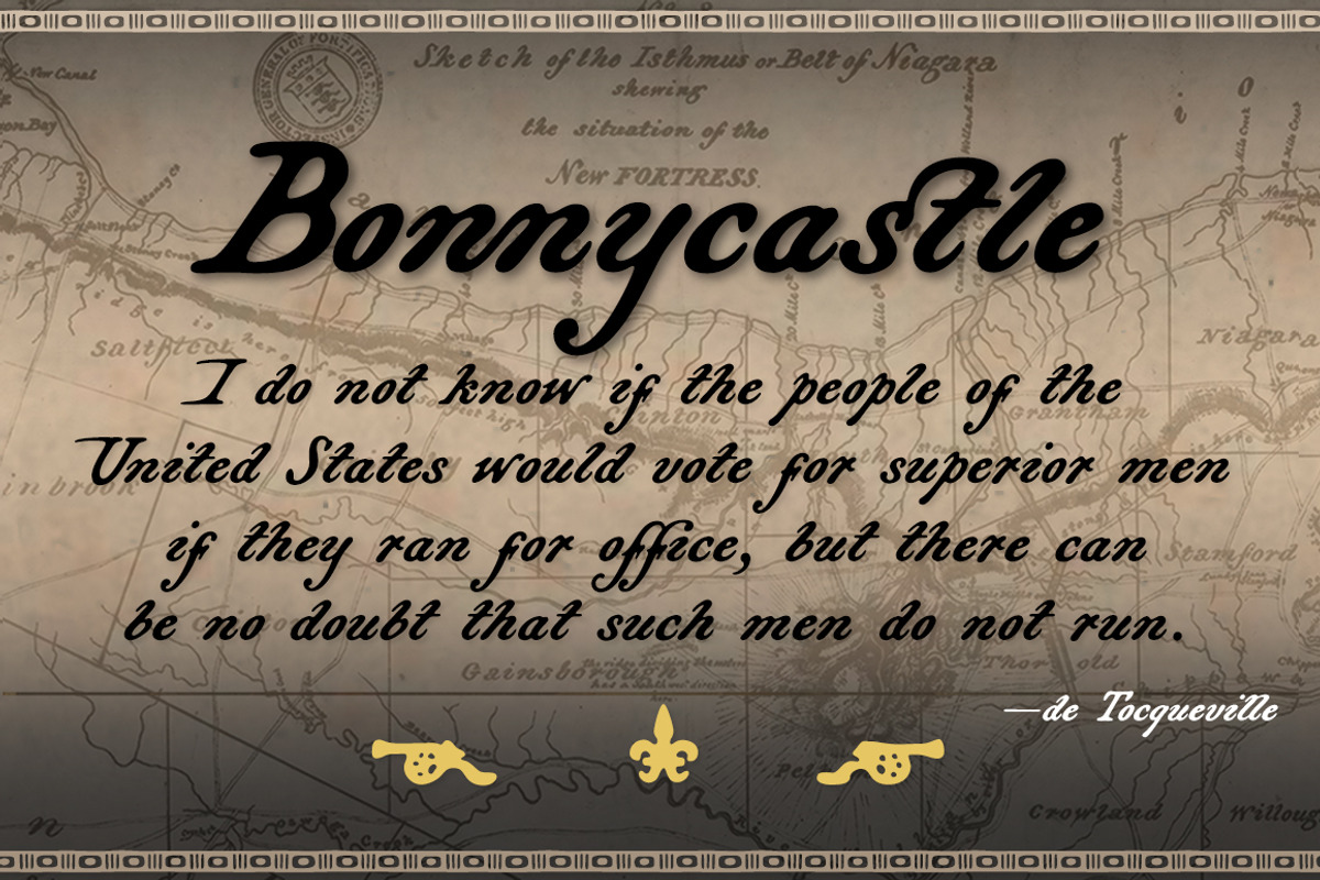 Bonnycastle, a vintage titling font preview 3