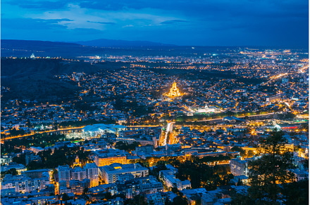 Tbilisi Georgia. Aerial Scenic, an Architecture Photo by Our Amazing World