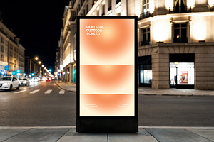 City Digital Signage Screen Mockup, an Advertising Mockup by Design Squad