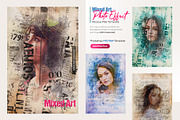 Mixed art photo effect mockup, a Brushes & More by zahidhossainalif (Thumbnail 1 of 16)