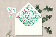 Rosehip Berry Watercolor Wedding Set, an Invitation Template by Love Design (Thumbnail 8 of 12)