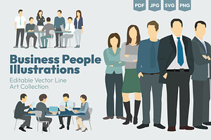 Business People Illustrations, a Person Illustration by Ilia Design
