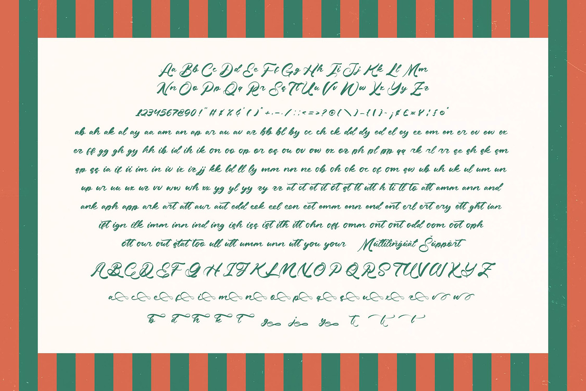 Sanita Yughi Bold Calligraphy, a Script Font by Letterena Studios Script (Photo 14 of 15)