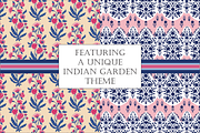 Indian Floral Patterns Shalimar Pink, a Pattern Graphic by RachelStudio (Thumbnail 3 of 10)