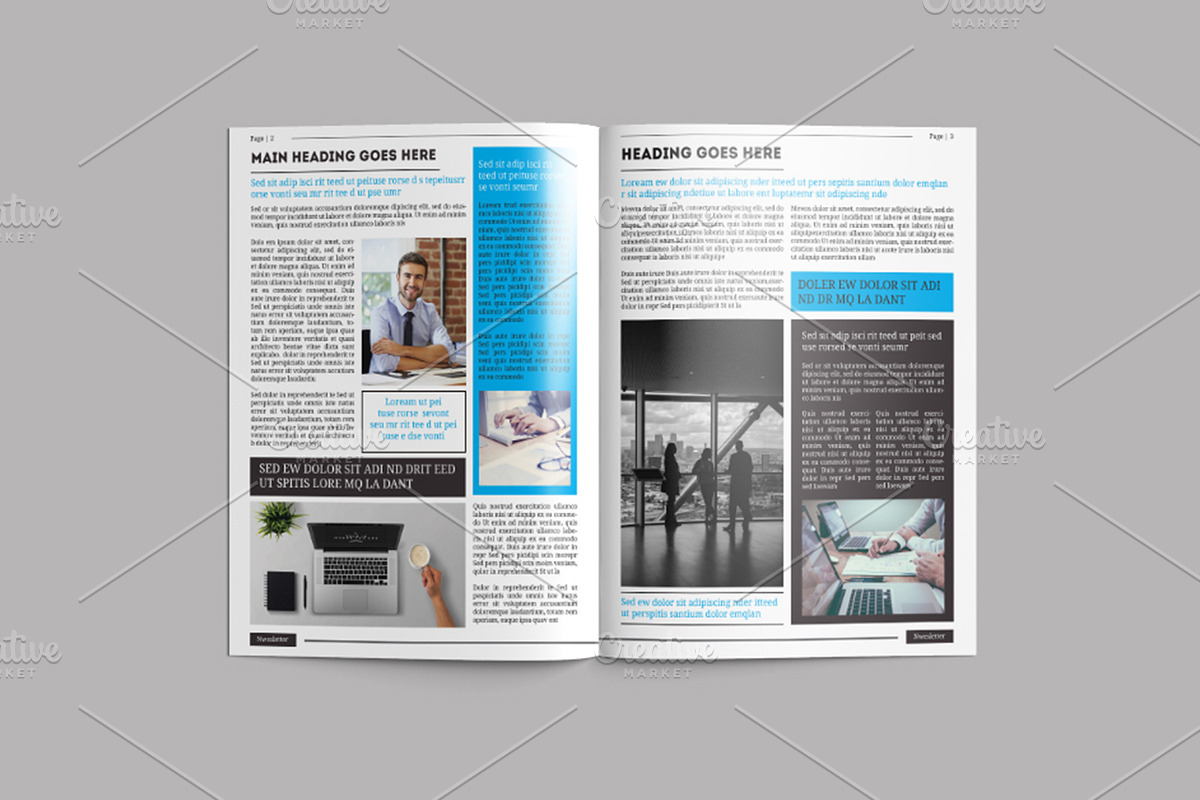 Business Newsletter Template V751, a Brochure Template by Template Shop (Photo 3 of 9)