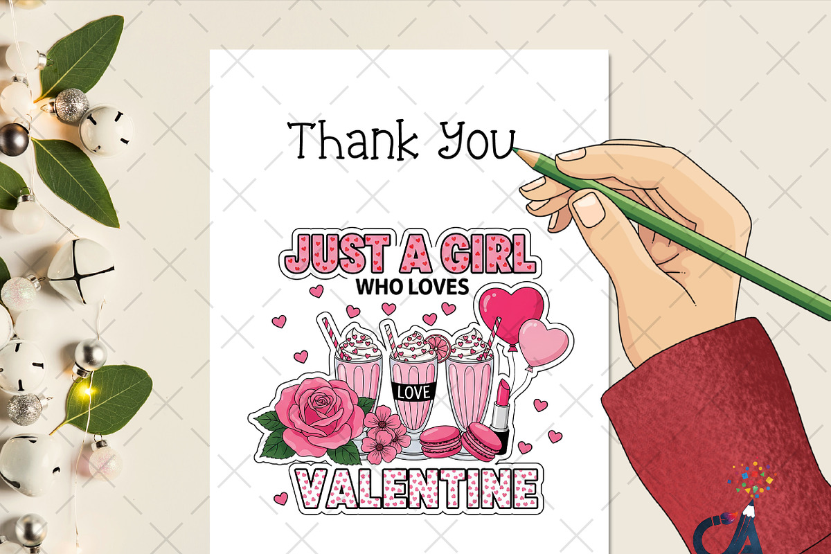 Pink Valentine PNG Sublimation, an Illustration by Creative Art (Photo 2 of 6)