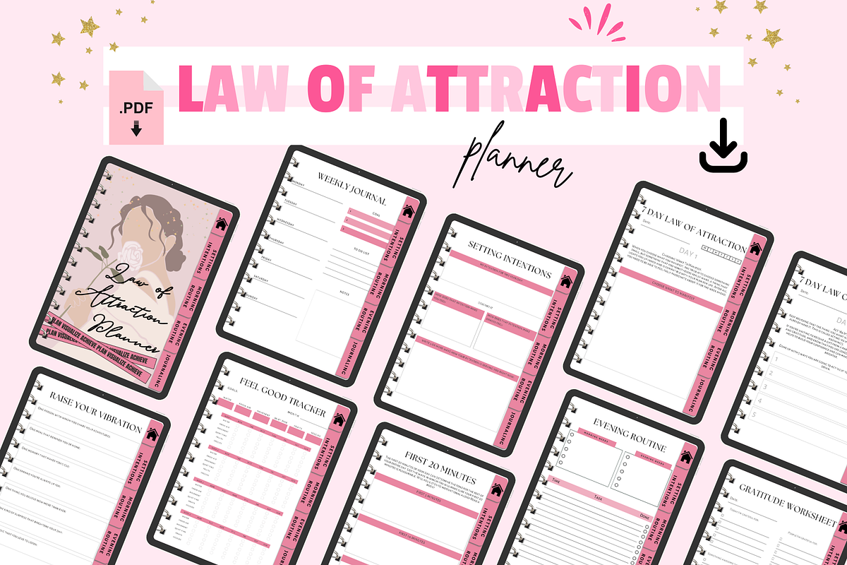 Law of Attraction Planner, a Templates & Theme by bellaROSEworkshop (Photo 4 of 10)