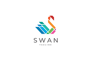 Colorful Geometric Swan Vector Logo, a Branding & Logo Template by yopie (Thumbnail 2 of 4)