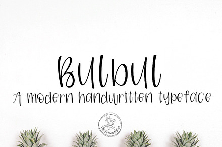 Bulbul | A Modern Handwritten Font