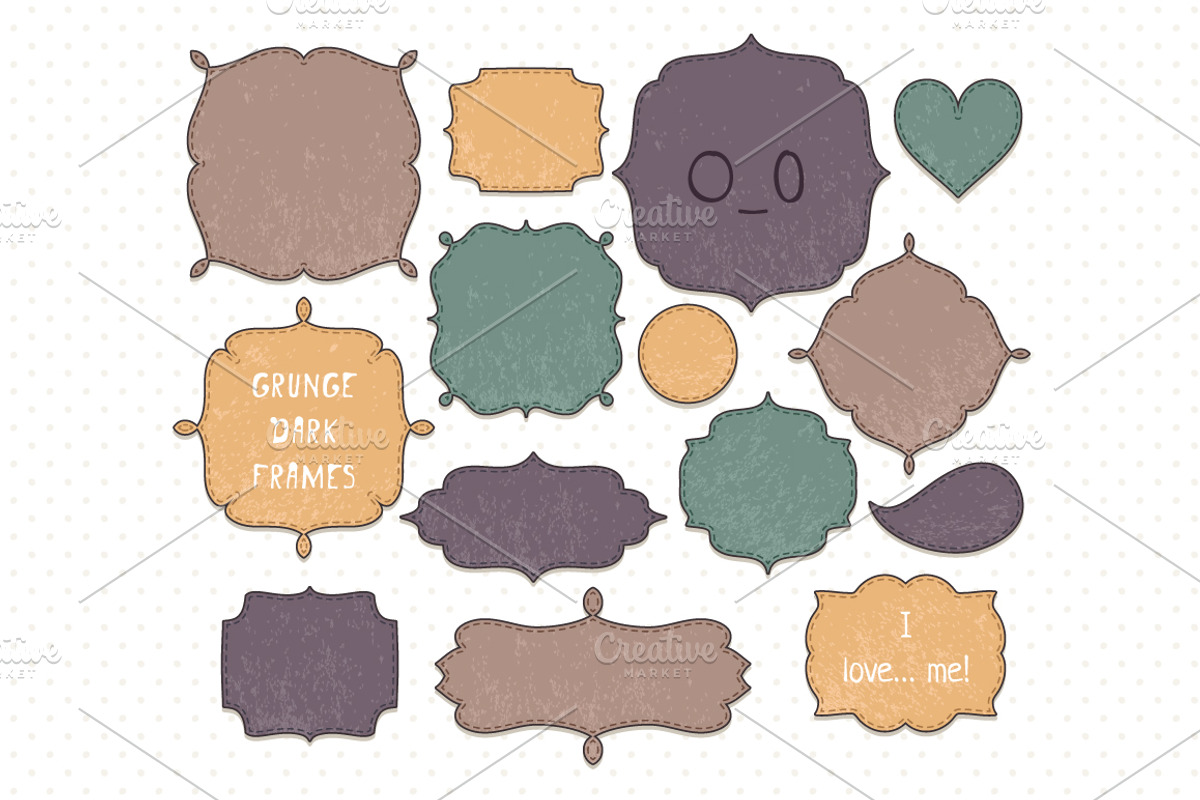 Set of stitched frames, a Decorative Illustration by Dreaming_Lucy (Photo 3 of 4)
