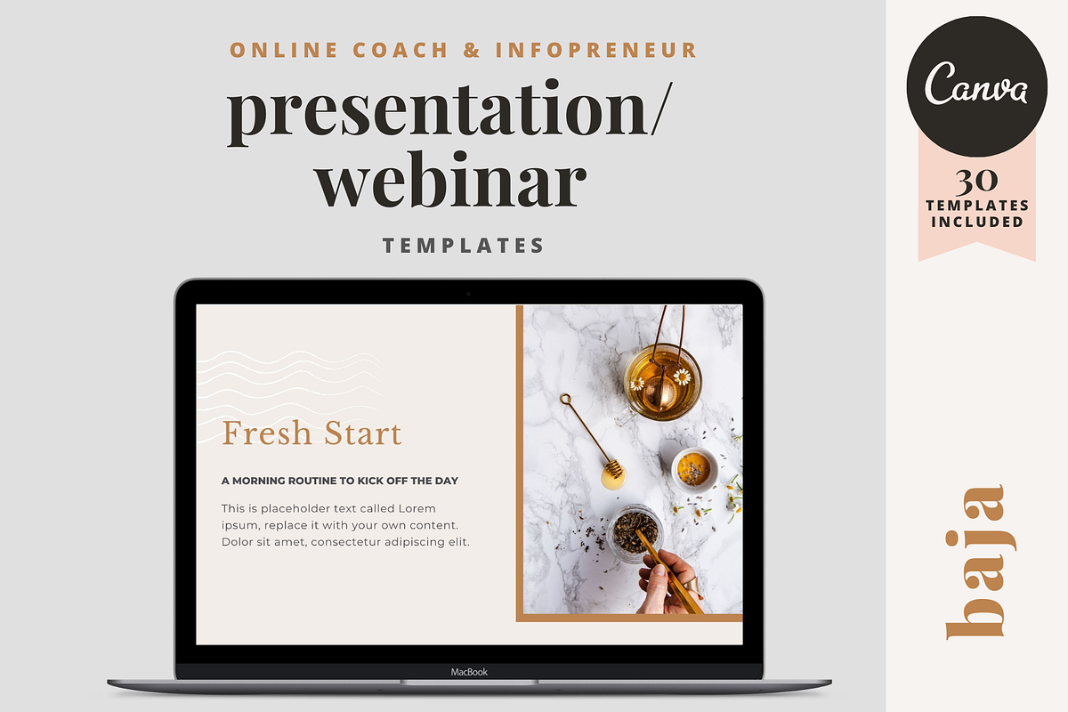Wellness Coach Presentation Template, a Presentation Template by Brand Spanking You (Photo 1 of 6)
