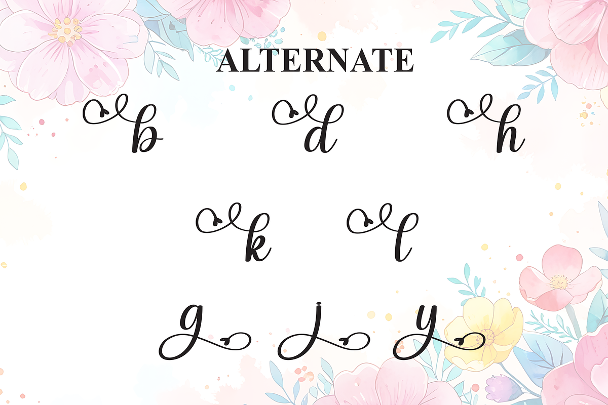 Angela | Script Font, a Handwritten Font by Scratchones (Photo 8 of 9)