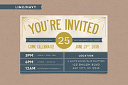 Invitation Postcard, a Card Template by Every Tuesday (Thumbnail 3 of 4)