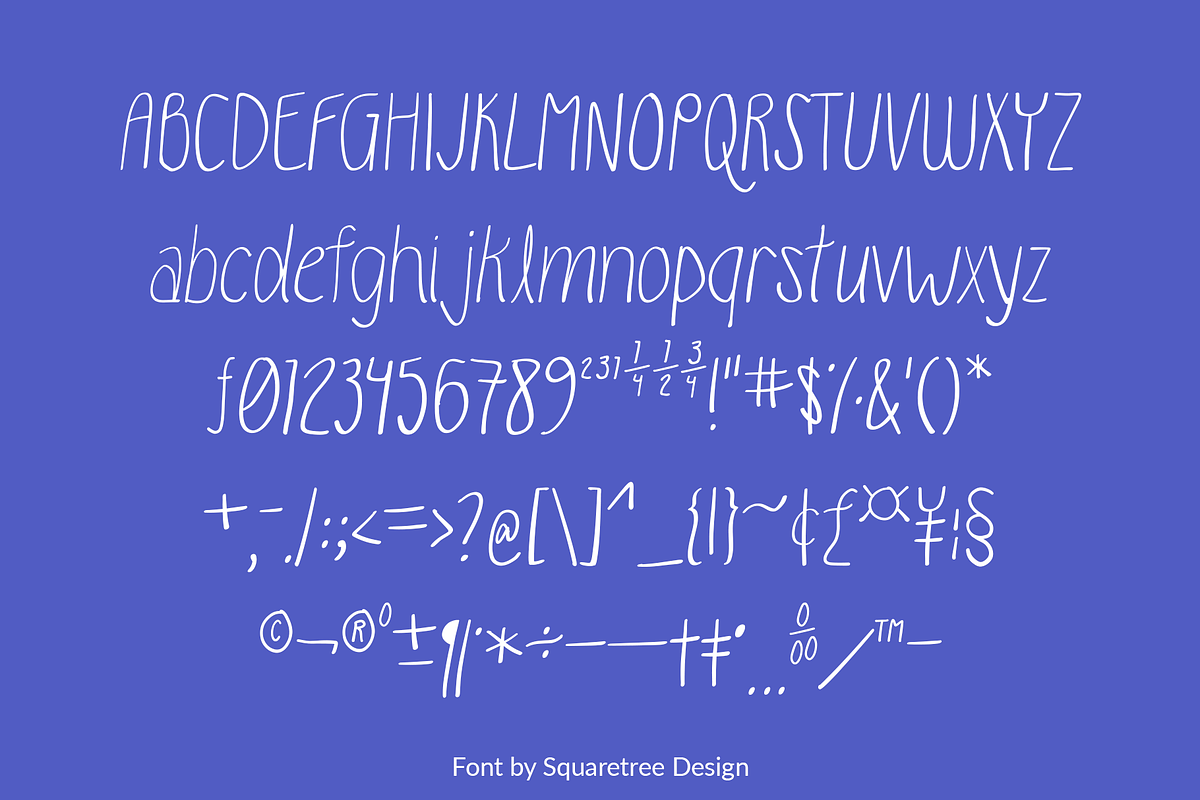 Leggy Chestnut - Handwriting Font, a Font by Squaretree Design (Photo 6 of 6)