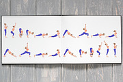 Sun salutation variations, a Healthcare Illustration by tamara.comotomka (Thumbnail 3 of 4)