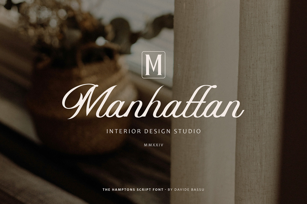 The Hamptons Script font, a Script Font by Davide Bassu (Photo 5 of 12)