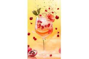Pink Podium in Tropical Setting with, a Background Photo by Rodica Ciorba