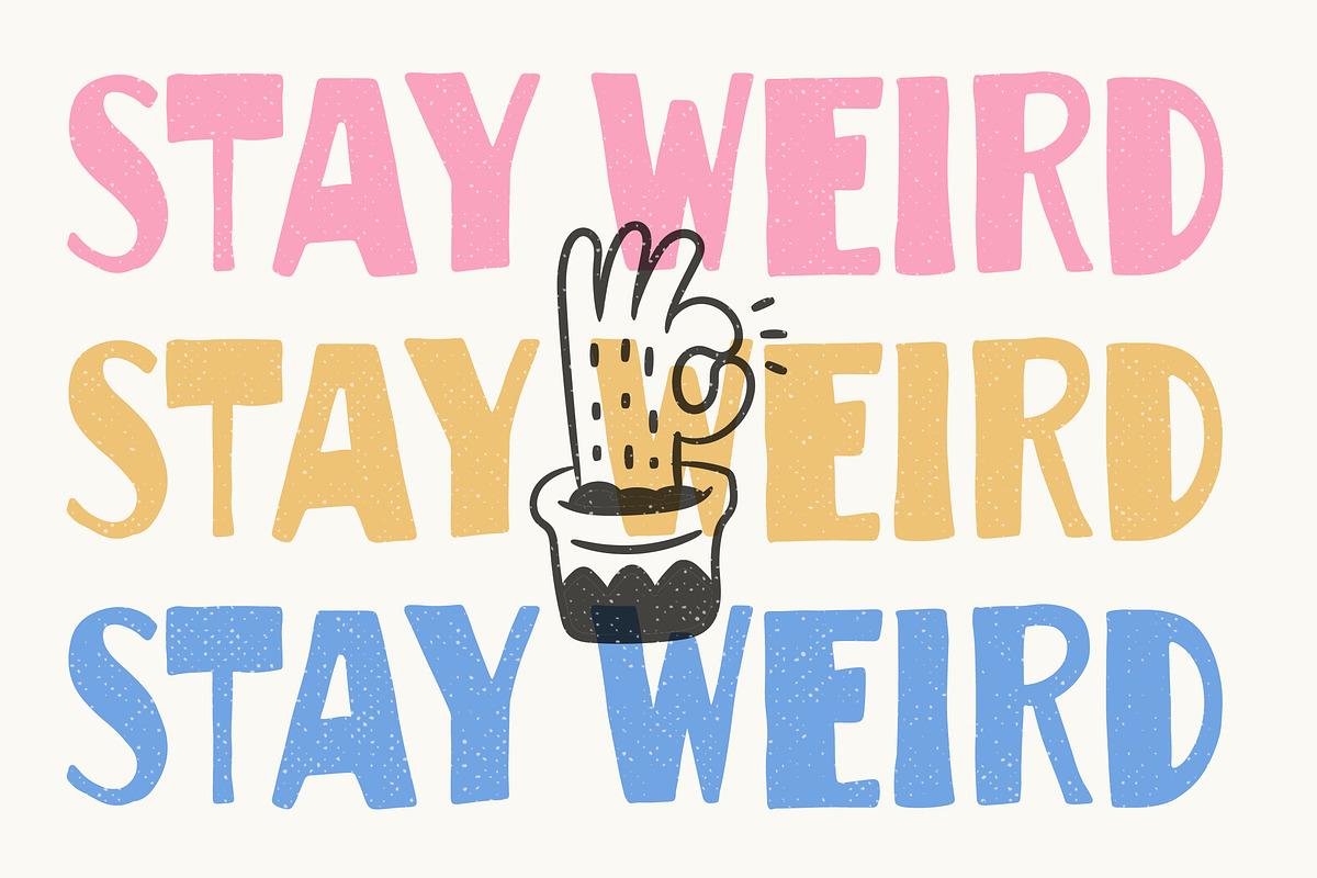 Rocket Doodle an Ugly Font, a Handwritten Font by Blankids Studio (Photo 4 of 12)