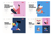 Startups flat vector illustrations, a Templates & Theme by Grivina's shop (Thumbnail 26 of 45)