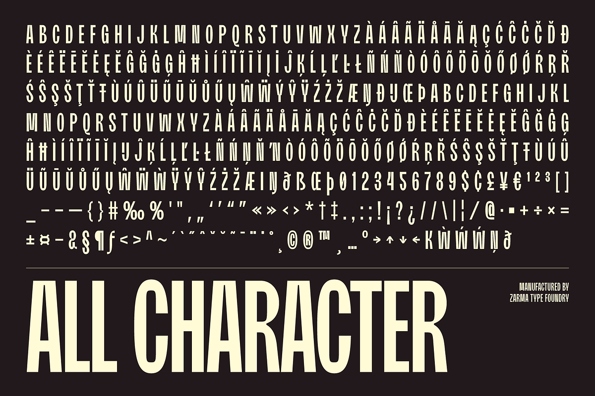Moldin - Condensed Sans Serif Font, a Sans Serif Font by Zarma Type (Photo 12 of 12)