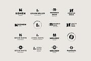Lettermarks & Logo Templates, a Branding & Logo Template by Paulina Sara Design (Thumbnail 10 of 17)