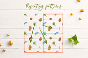 Kids Crayon Nature Elements Seamless, a Pattern Graphic by Lucyinyourheart (Thumbnail 9 of 10)