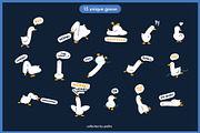 Funny cute Goose, an Animal Illustration by Pásha (Thumbnail 2 of 5)