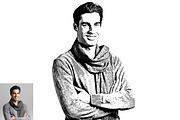 Digital Vector Drawing Ps Action, an Action Add-On by Studio Retouch (Thumbnail 8 of 12)