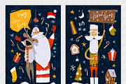 10 Christmas and New Year Postcards, a Graphic by Drumcheg (Thumbnail 2 of 6)