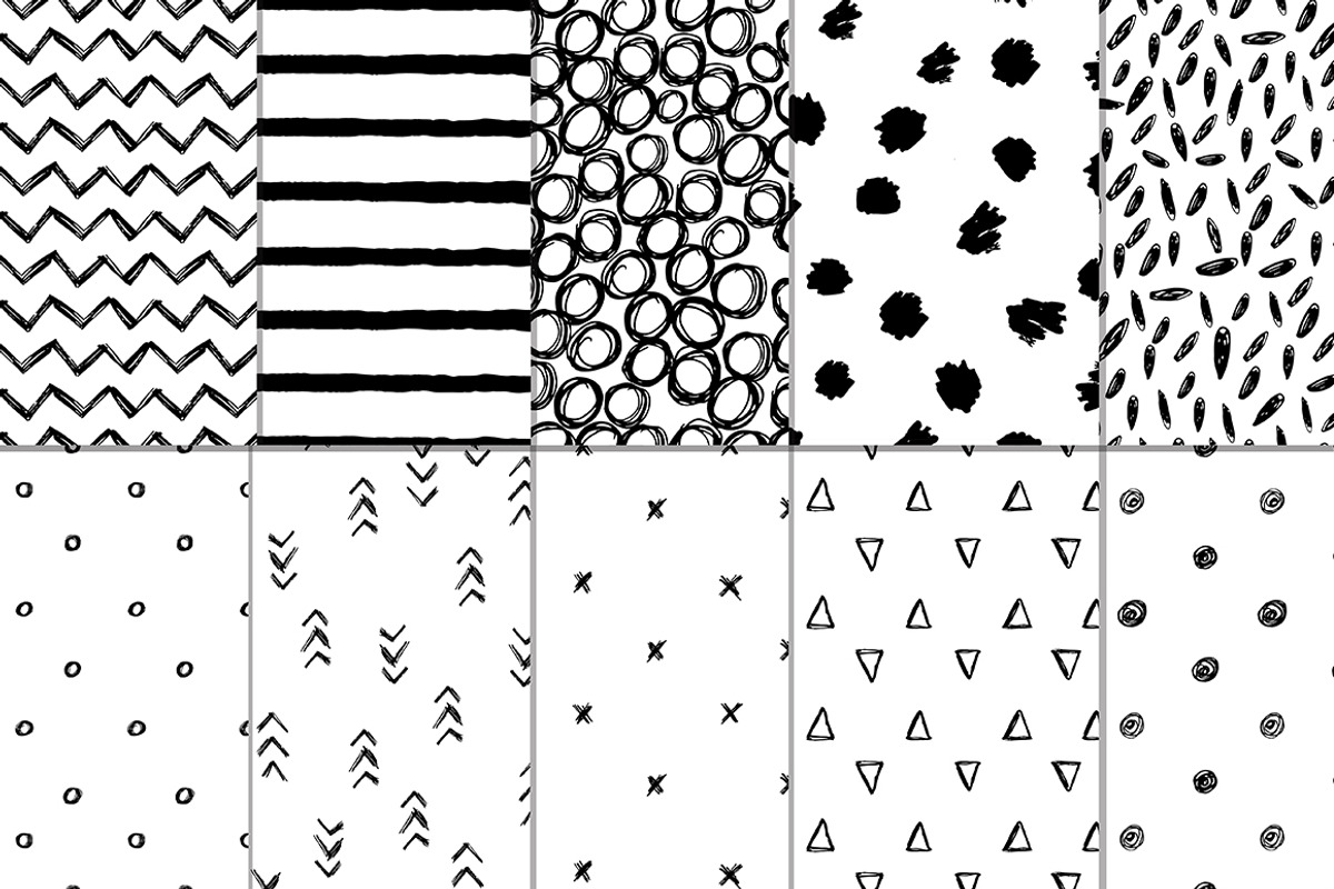 30 hand drawn patterns, a Background Graphic by Imageblend (Photo 3 of 6)