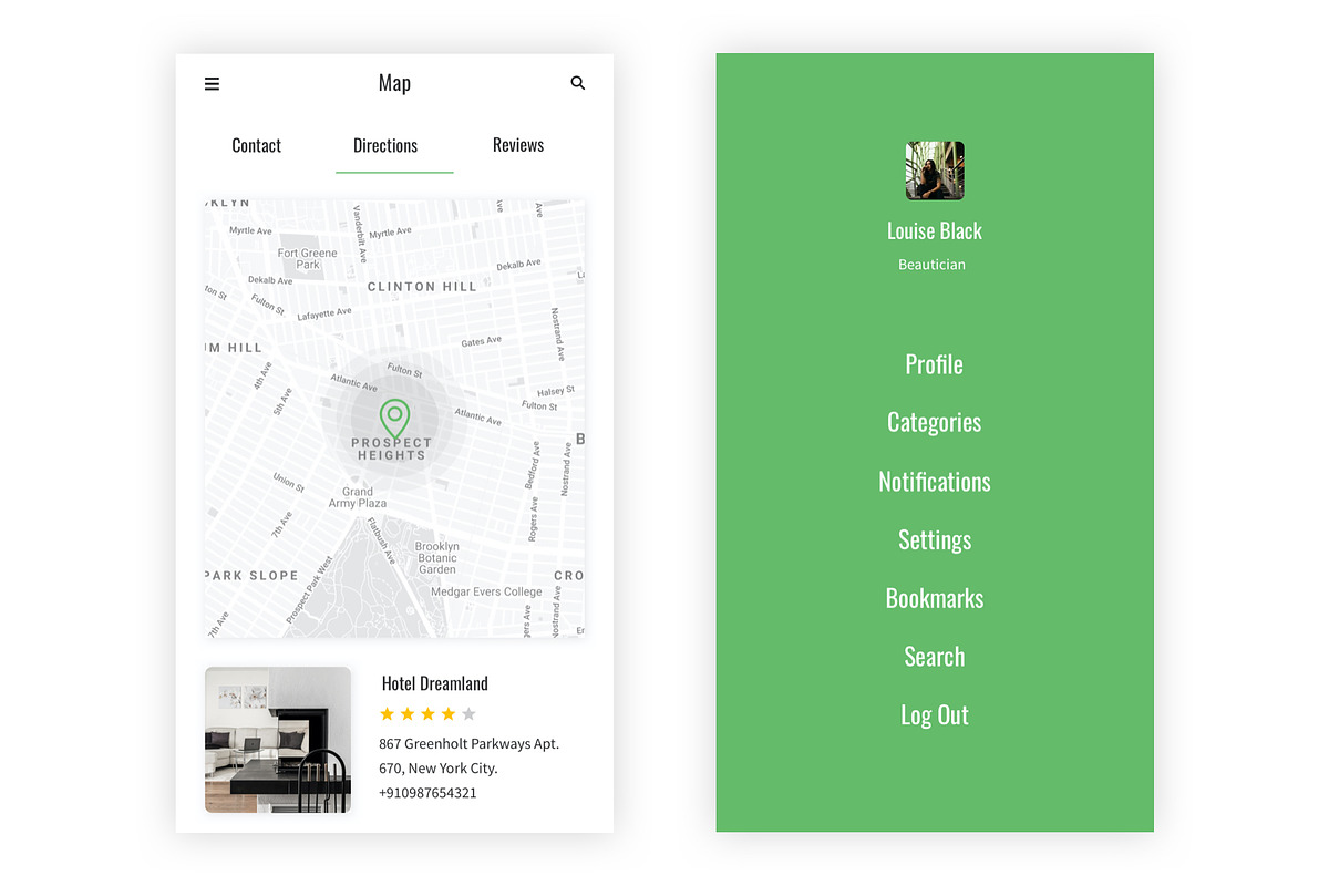 Finder - Place Finder Mobile App, an UI Kit Template by themelove (Photo 5 of 9)