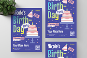 Birthday Party Flyer, a Flyer Template by Annora Studio (Thumbnail 2 of 6)