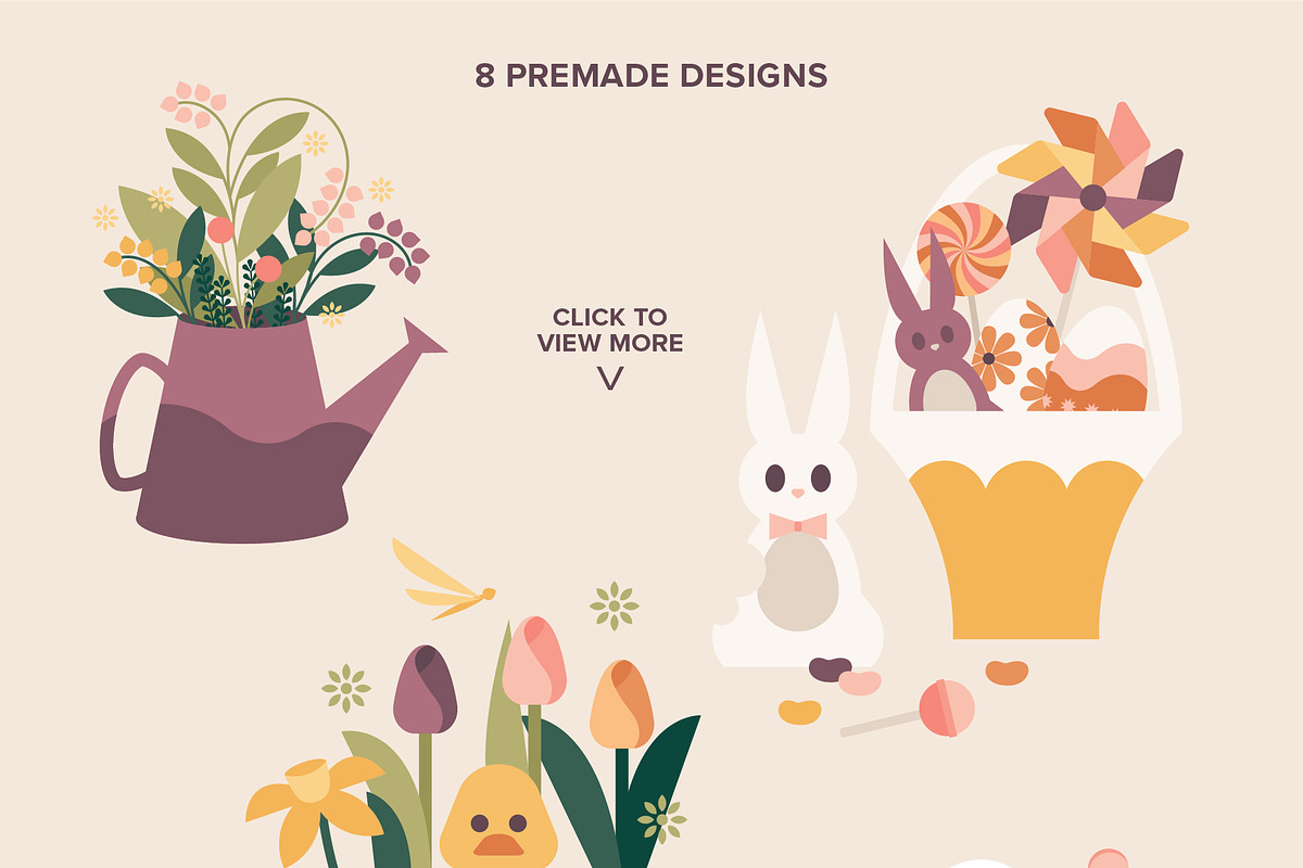 Easter + Spring Florals, a Decorative Illustration by hellojenrich (Photo 6 of 10)