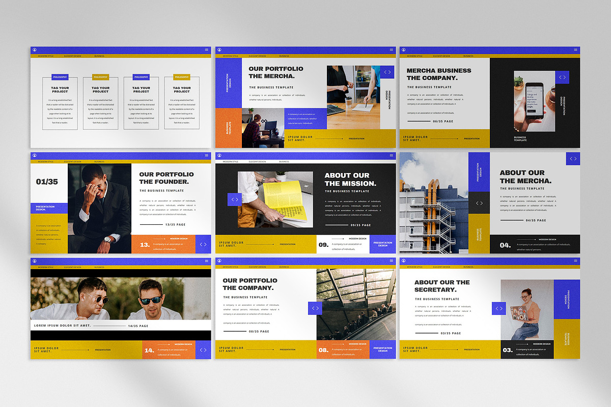 Mercha Google Slide Template, a Presentation Template by slidenotion (Photo 3 of 7)
